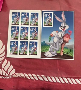 Bugs Bunny Stamps Set Of 10 - Picture 1 of 1