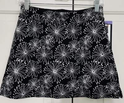 NWT Tranquility Colorado Clothing size XS  black white starburst Skirt Skort  - Image 1 of 4