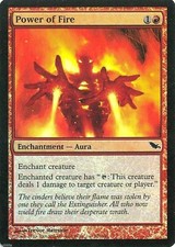 MTG - Shadowmoor - Power of Fire - 2X - Foil - NM