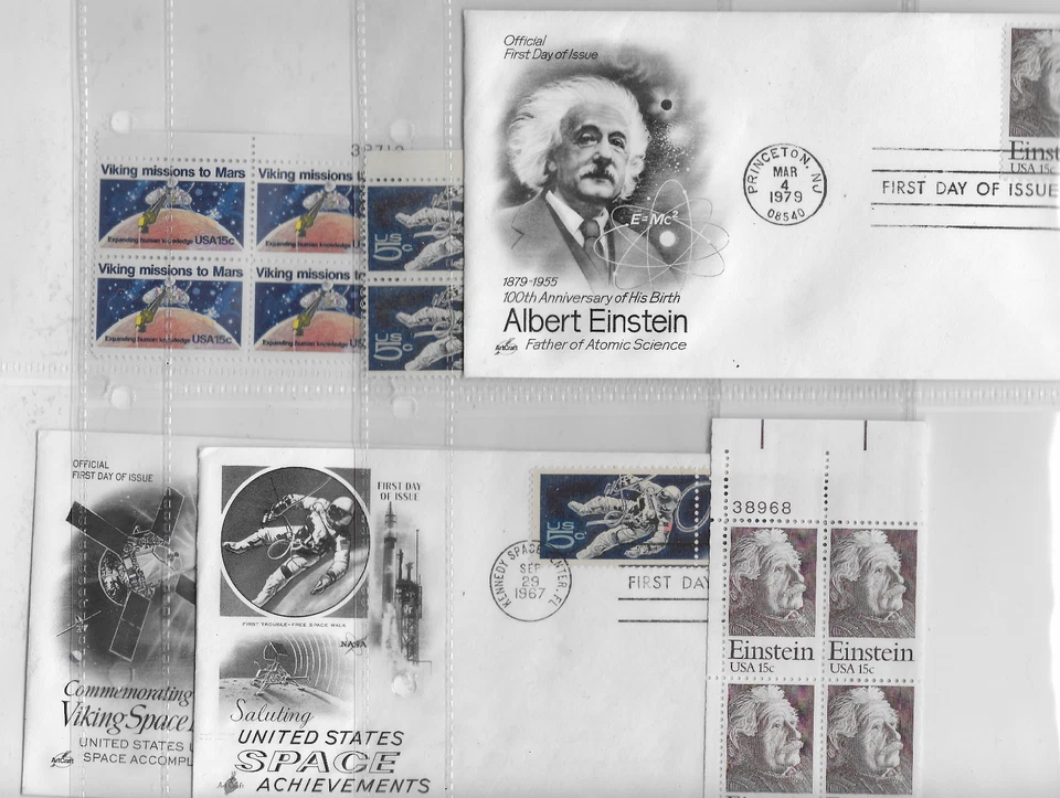 3 FDCs plus matching plate blocks; Retail Value $17.95; Lot V382я14 - Image 1 of 1