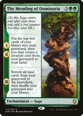 MTG The Mending of Dominaria NM Dominaria DOM Magic Gathering card saga - Image 1 of 3