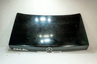72-89 Mercedes 380SL R107 OEM Rear Convertible Trunk Lid Shell Cover Black 5067 - Image 1 of 4