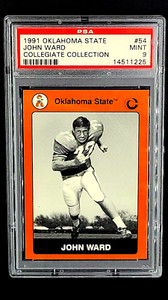 1991 Oklahoma State Collegiate #54 John Ward PSA 9 POP 1 *Highest Graded Card*