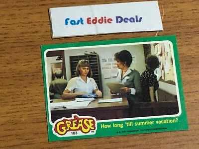 TOPPS 1978 THE GREASE THE MOVIE BUBBLEGUM CARD 103 RYDELL HIGH PRINCIPAL SANDY - Image 1 of 2