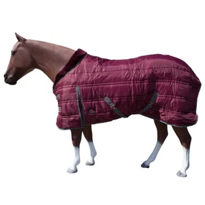 HI HILASON Western Horse Stable Turnout Blanket Quilted Wine - Picture 1 of 8