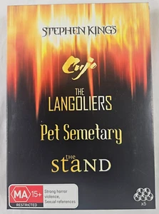 Stephen King Cujo, Langoliers, Pet Semetary, The Stand DVD Box Set Region 4 PAL - Picture 1 of 6