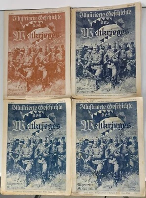 Lot of four German World War One Illustrated war magazines - Image 1 of 4