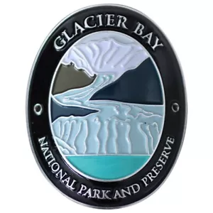 Glacier Bay Walking Stick Medallion - Alaska National Park Preserve Hiking Badge - Picture 1 of 2