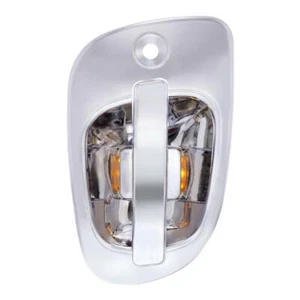 6 Amber LED Chrome Door Handle Cover for Freightliner Cascadia - Driver - Picture 1 of 4