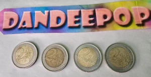 4 Piece 2 Euro 2002 Money Coins - Picture 1 of 8