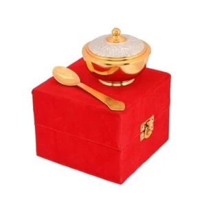 Bowl Set with Lid l Pack of 5 l Bowl, Tray and Spoon Set l Mouthfreshner Set, Ge - Picture 1 of 30