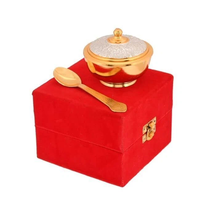 Bowl Set with Lid l Pack of 5 l Bowl, Tray and Spoon Set l Mouthfreshner Set, Ge - Image 1 of 4