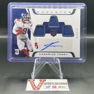 2021 Panini Chronicles Momentum - KADARIUS TONEY ROOKIE JERSEY AUTO /99 #MJA-KTO - Foto 1 di 3
