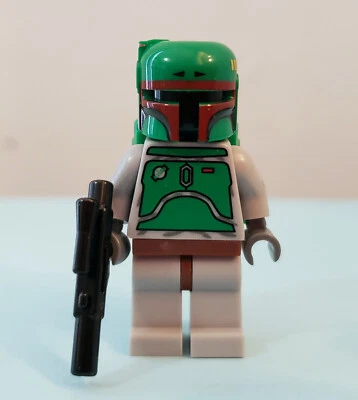 Nueva minifigura Lego Star Wars Boba Fett con bláster gris azulado sw0002b Foto 1 de 2
