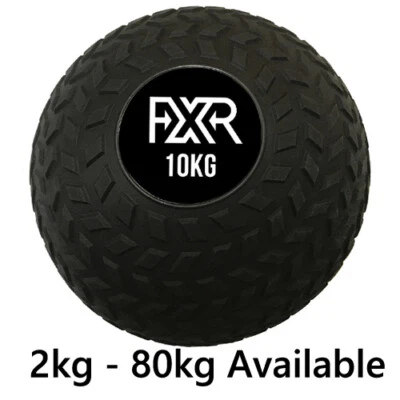 FXR SPORTS No Bounce Slam Ball Reifen-Profil Extreme Kraft Gym Fitness Bootcamp 2-80kg -FXR
