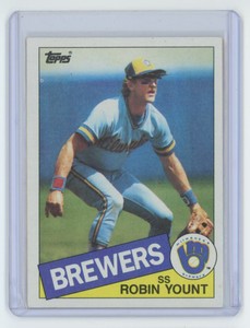 1985 Topps Robin Yount . Milwaukee Brewers #340