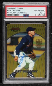 2020 Topps Archives Signature Series /4 Rey Ordonez #96BB-17 PSA Authentic Auto