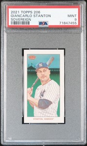 2021 Topps 206 Giancarlo Stanton Sovereign 1/37 PSA 9