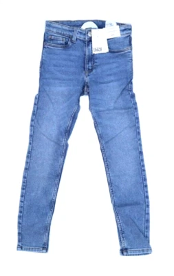 H & M супер мягкий узкий крой джинсовой ткани синие джинсы 5-карманный узкий крой эластичной девочки 7-8 лет - Изображение 1 из 4
