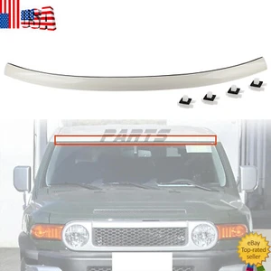 For Toyota FJ Cruiser 2007-2014 Upper Outer Moulding Trim Front Top Windshield - Picture 1 of 15
