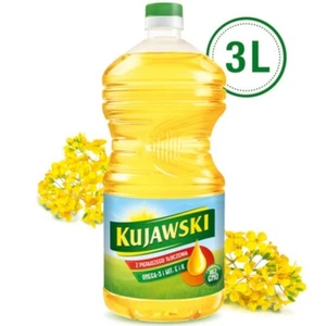 1 x 3 litres Kujawski pure vegetable oil rapeseed oil cooking oils - Picture 1 of 1