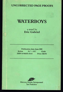 ERIC GABRIEL WATERBOYS 1989 ARC / UNCORRECTED PROOF - Picture 1 of 1