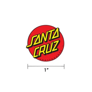 1 Inch Small Santa Cruz Classic Dot Skateboard Sticker Screaming Hand Old School - Picture 1 of 1