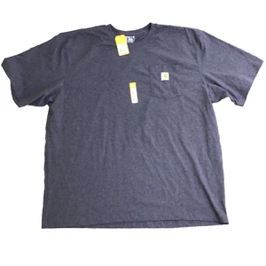 NWT CARHARTT Loose Fit Short Sleeve Pocket Shirt 2XL Gray Men Heavy Weight - Picture 1 of 8
