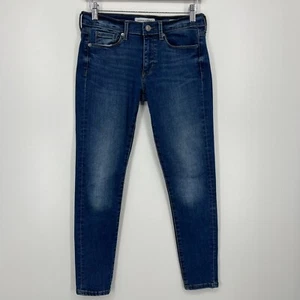 Banana Republic Jeans Women's Size 27 Blue Skinny Ankle Dark Wash Cotton - Picture 1 of 7