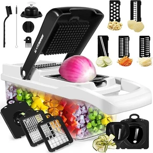 16 in 1 Vegetable Chopper Cutter Mandoline Slicer Grater Adjustable Premium - Picture 1 of 7