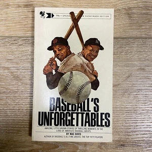 Libro de bolsillo de colección de 1966 de béisbol Unforgettables Bantam Mays Mantle - Imagen 1 de 3