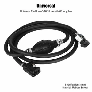 5/16" Marine Outboard Boat Motor Fuel Gas Hose Line Assembly with Primer Bulb - Imagen 1 de 6