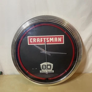 Craftsman Special Edition 80th Anniversary 1927-2007 Neon Clock *Won’t Light Up* - Bild 1 von 7