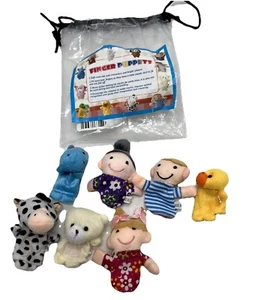 Puppets Finger 9pc Cloth Children Kids Baby Imaginary Play Educational Toys - Picture 1 of 4