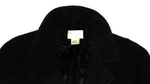 Abrigo Worthington Clásico Mezcla Lana y Nylon Gris Negro Lujoso 16P Petite - Imagen 1 de 1