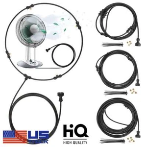 Outdoor Misting Fan Kit for a Cool Patio Breeze Water Mister Spray for Cooling - Picture 1 of 15