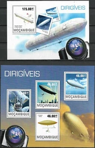 MOZAMBIQUE - 2014 MNH "Space - ZEPPELIN" ¡Dos hojas de recuerdo!! - Imagen 1 de 1
