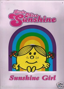 Little Miss Sunshine Mr Men Sunshine Girl Stahl Deko Wandrelief Schild - Bild 1 von 2