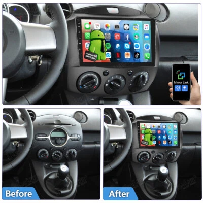 For Mazda 2 2007-2014 32GB Android 13.0 Car Stereo Radio GPS Navi WIFI Bluetooth Foto 1 de 4