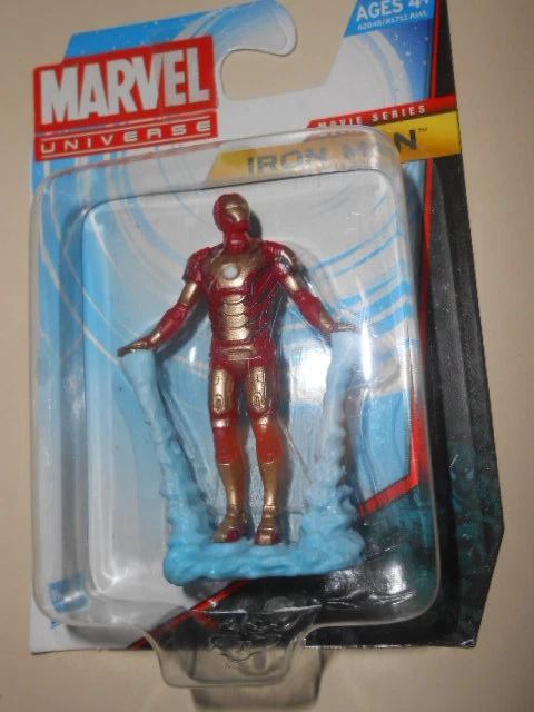 FIGURA IRON MAN (2") HTF (DÓLAR FAMILIAR) MARVEL UNIVERSE SERIE DE PELÍCULAS MARCA 42 Foto 1 de 1