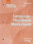 Elements of Literature: Language Handbook Worksheets Grade 11 Fifth Course - Image 1 of 1