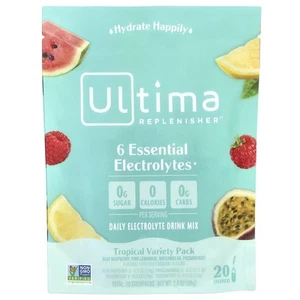 2 X Ultima Replenisher, 6 Essential Electrolytes, Daily Electrolyte Mix, Tropica - Picture 1 of 2