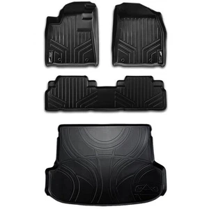Smartliner Black 1st & 2nd Row Floor Liners & Cargo Liner for Hyundai Sonata - Picture 1 of 1