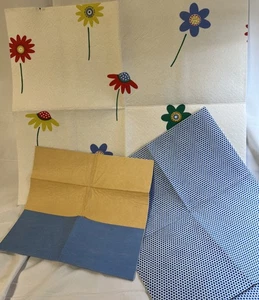 Schwedische saugfähige Geschirrtücher NOS 2010-2015 Original Blume + Feststoffe + Tupfen - Bild 1 von 7