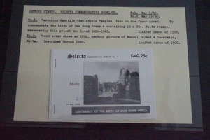 Jannock Stamps, Selecta Booklet 10x25c Malta Stamps - Picture 1 of 2