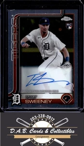 2025 Topps Chrome #RA-TS Trey Sweeney Rookie Autographs Auto Detroit Tigers T04 - Picture 1 of 2
