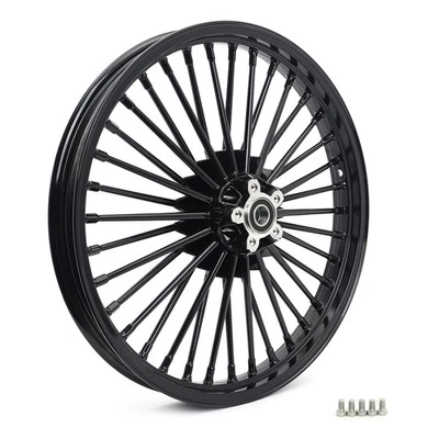 19in. Fat Spoke Front Wheel Rim 19x2.5 for Harley Choppers Dyna Low Rider FXDL Foto 1 de 4