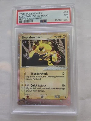 2003 POKEMON EX ELECTABUZZ EX HOLO RUBY & SAPPHIRE 97/109 PSA 7 - Image 1 of 2