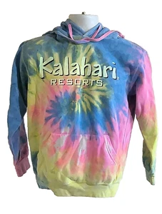 Kalahari Resorts Hoodie Mens Small Tie Dye Pullover Sweatshirt Colortone - Picture 1 of 8