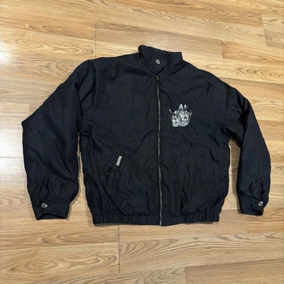 Colorado Timberline Full Zip Black Windbreaker Jacket Wolf Embroidery Mens Sz L - Image 1 of 4